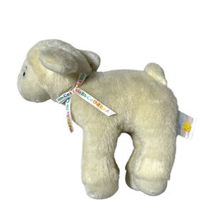 Vintage Baby Ganz Lamb Plush ABC Alphabet Ribbon Stuffed Animal Toy 1999 Easter
